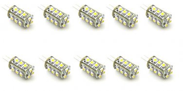 6 Pack AC DC 12V-24V 1.8W 15x 3528 Cluster LED Light Bulb Warm White G4 2Pin Fitting Lamp JC Halogen