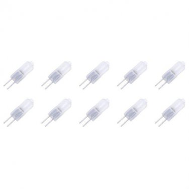 AC DC Frosted Lense 12V 20W Halogen Light Bulb G4 JC Spot Light Lamp Replacement 10 Pack