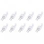 10 Pack AC DC 12V 20W Clear Lense Halogen Light Bulb Warm White G4 JC Spot Light Replacement