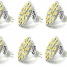 6 Pack AC DC 12V-24V 5.25W 21x 5050 Cluster LED Light Bulb Cool White MR16 GU5.3 BI Pin Lamp