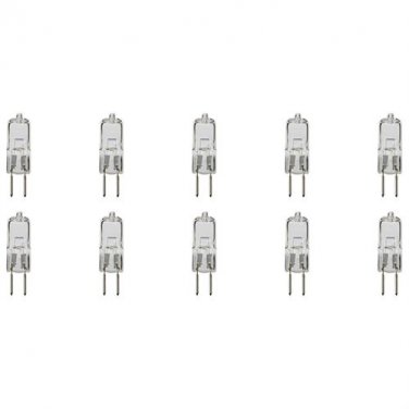 10 Pack AC 240V 50W Warm White Halogen Light Bulb T3 T4 G5.3 JCD Spot Light Replacement Clear Lense