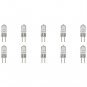 10 Pack AC 240V 50W Warm White Halogen Light Bulb T3 T4 G5.3 JCD Spot Light Replacement Clear Lense