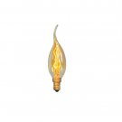 120V Warm White 25W Clear Glass Retro Edison Filament C35L Light Bulb E14 Screw Base Fitting Lamp