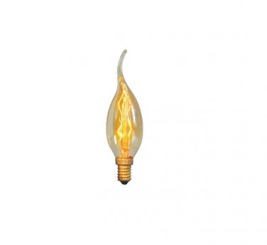 120V Warm White 25W Clear Glass Retro Edison Filament C35L Light Bulb E14 Screw Base Fitting Lamp