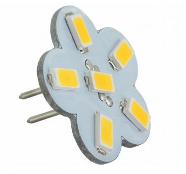 1 Pack AC DC 12V-24V 3W Warm White 6x 5630 Cluster LED Bulb GU4 G4 Lamp 12V JC Back Pin 8V-30V LED