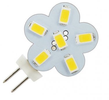 AC DC 12V 24V 3W Cool White 6x 5630 Cluster LED Bulb GU4 G4 Lamp 12V JC Side Pin 8V-30V LED