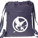 Hunger Games Backpack Blue Canvas Drawstring