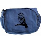 Owl Bird Blue Messenger Shoulder Bag