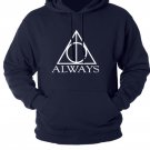 Always Harry Potter Hoodie Navy Blue Sweat shirt