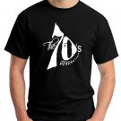 70s Generation T-Shirt white on Black Tee