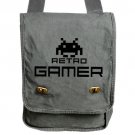 Retro Gamer Gray Messenger Bag