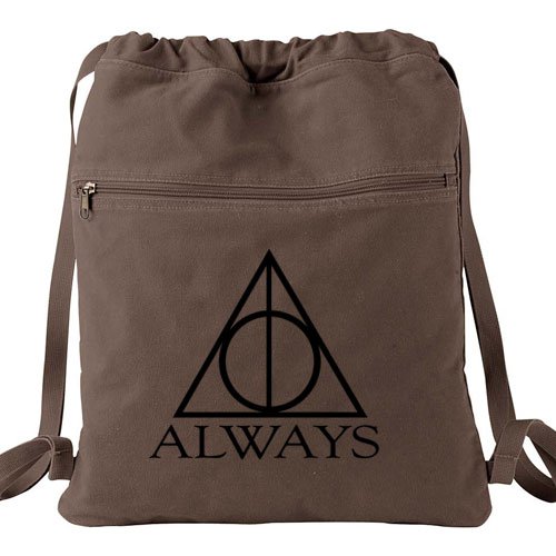 Harry Potter Always Backpack Brown - Deathly Hallows