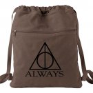 Harry Potter Always Backpack Brown - Deathly Hallows