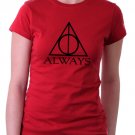 Always Harry Potter T-Shirt Ladies Red- Small
