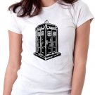 Doctor Who Medium T-Shirt White - TARDIS Police Box