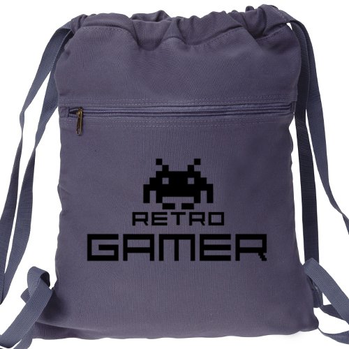 Retro Gamer Backpack Blue Video Game Bag