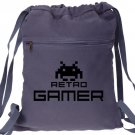 Retro Gamer Backpack Blue Video Game Bag