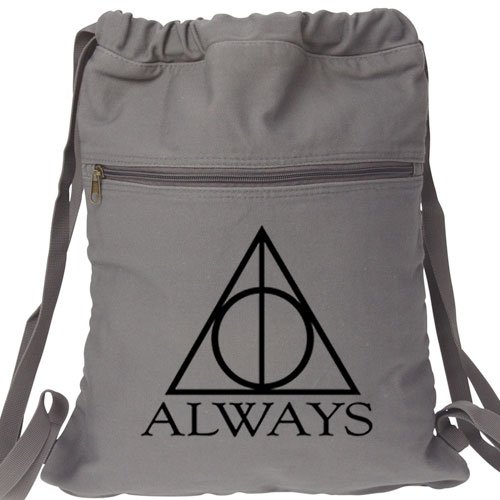 Always Harry Potter Gray Backpack - Deathly Hallows
