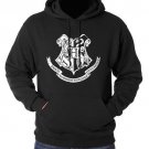 Hogwarts House Crest Hoodie - Harry Potter Black Sweatshirt
