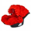 Soft 3D Rose Baby Car Seat Cover Red