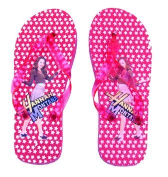  Hannah  Montana  Flip Flop Sandals  Red Size Small