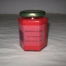 Strawberries & Cream Scented 12 Ounce Hexagon Jar Candle