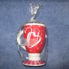 Peony Heart Coffee Mug Candle