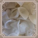 20 large calla lily frosted lucite garden beads acrylic beading crafts jewelry