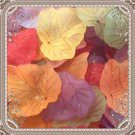 25 large frosted mixed lucite maple leaf beads acrylic resin plastic beading