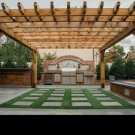 Cedar Pergolas, Outdoor Kitchen Timber Framed Structures, Backyard Patios, Living Rooms