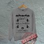 Happy Halloween Witches - Oversized Off the Shoulder Sweatshirt - Gray