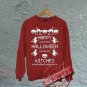 Happy Halloween Witches - Oversized Off the Shoulder Sweatshirt - Red