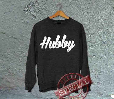 Hubby - Mens CREW Sweatshirt - Black