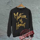Matron of Honor - Off the Shoulder Slouchy Tee - Black with Gold