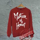 Matron of Honor - Off the Shoulder Slouchy Tee - Red with White