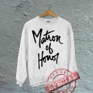 Matron of Honor - Off the Shoulder Slouchy Tee - White with Black