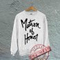 Matron of Honor - Off the Shoulder Slouchy Tee - White with Black