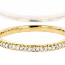 Women's Band / Engagement / Wedding Style Ring 14K Yellow 1M 1Gram Round Diamonds