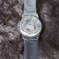 Techno Watches Round Shape Stainless Steel Case 1.5'' Diameter Rubber Bands Quartz