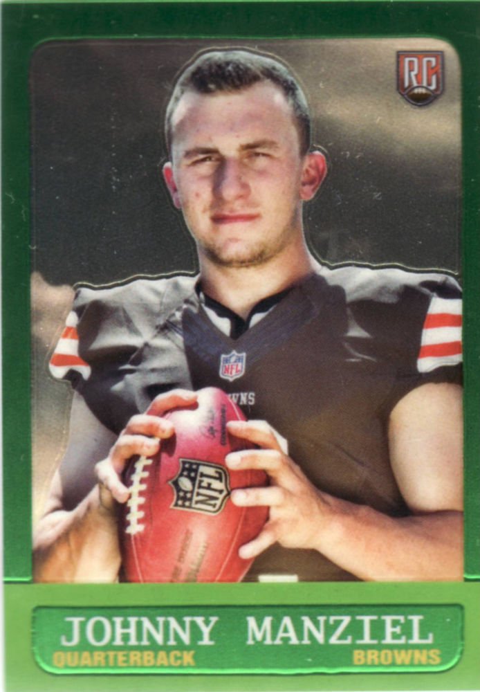 2014 JOHNNY MANZIEL 5 CARD FOOTBALL ROOKIE LOT 1963 MINI 1985 INSERT 3