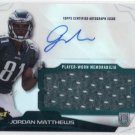 JORDAN MATTHEWS 2014 TOPPS FINEST RC REFRACTOR JUMBO JERSEY AUTO #AJR-JM EAGLES