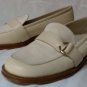 AEROSOLES New womans sz 7B beige leather & fabric loafers nIcE!
