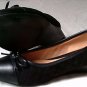 UNKNOWN MAKER womans size 8M black quilted plush ballet low wedge VErY NIce!