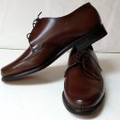 STUART McGUIRE  Mens sz.8M New brown leather lace up shoes