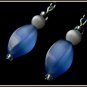 Blue Cat's Eye Earrings