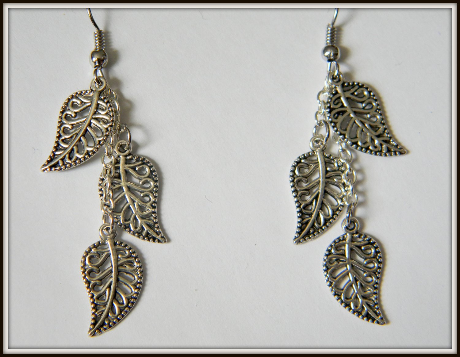 Triple Leaf Earrings