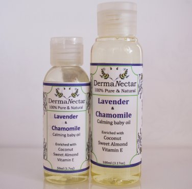 Lavender & Chamomile calming baby oil 50ml