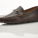 Zapprix Mens Driver Loafers Horsebit Brown Shoes