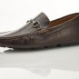 Zapprix Mens Driver Loafers Horsebit Brown Shoes