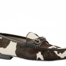 Mens Driver Genuine Calf Hair Horsebit Loafers